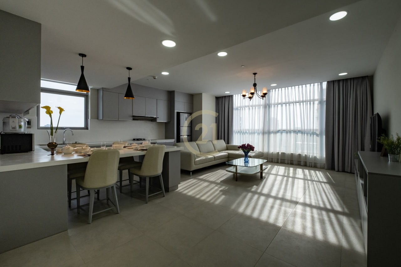 Modern 2-Bedroom Serviced Apartment for Rent in BKK1 | $2,200/month | 104 sqm | Luxury Facilities