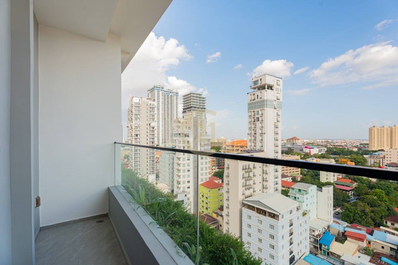 FOR RENT | Luxury Studio Apartment – Tonle Bassac, Phnom Penh