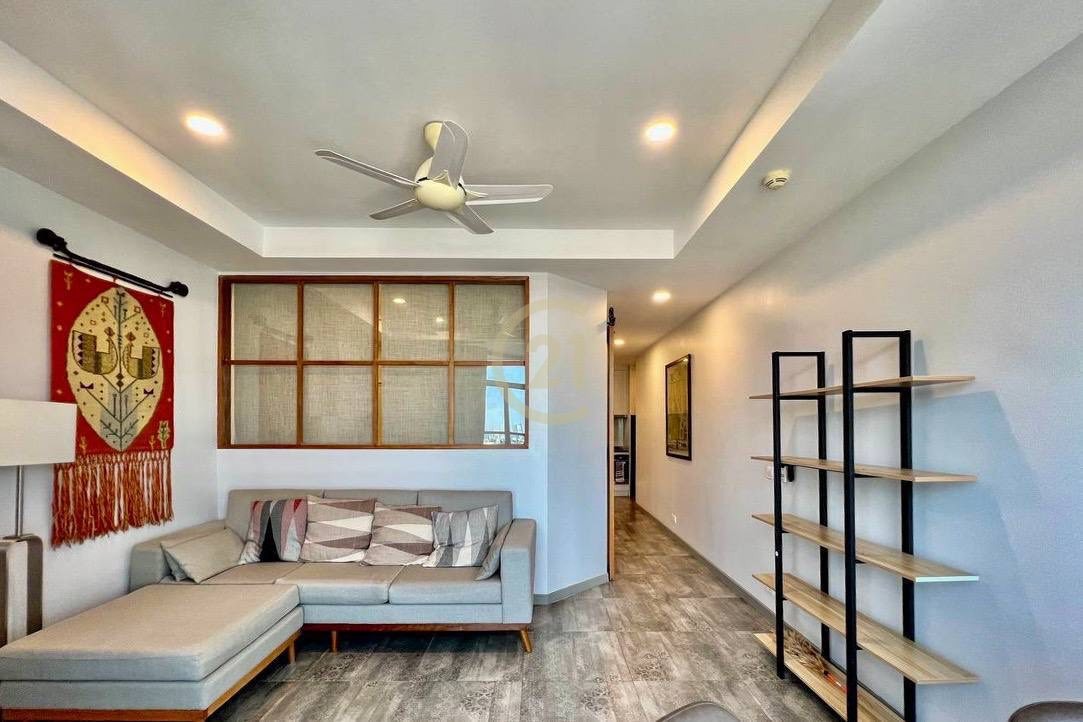 Cozy & Modern 1-Bedroom Condo for Rent | Tonle Bassac – $600/month