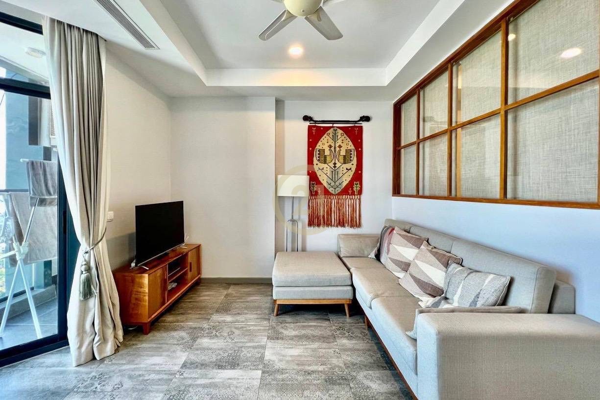 Cozy & Modern 1-Bedroom Condo for Rent | Tonle Bassac – $600/month