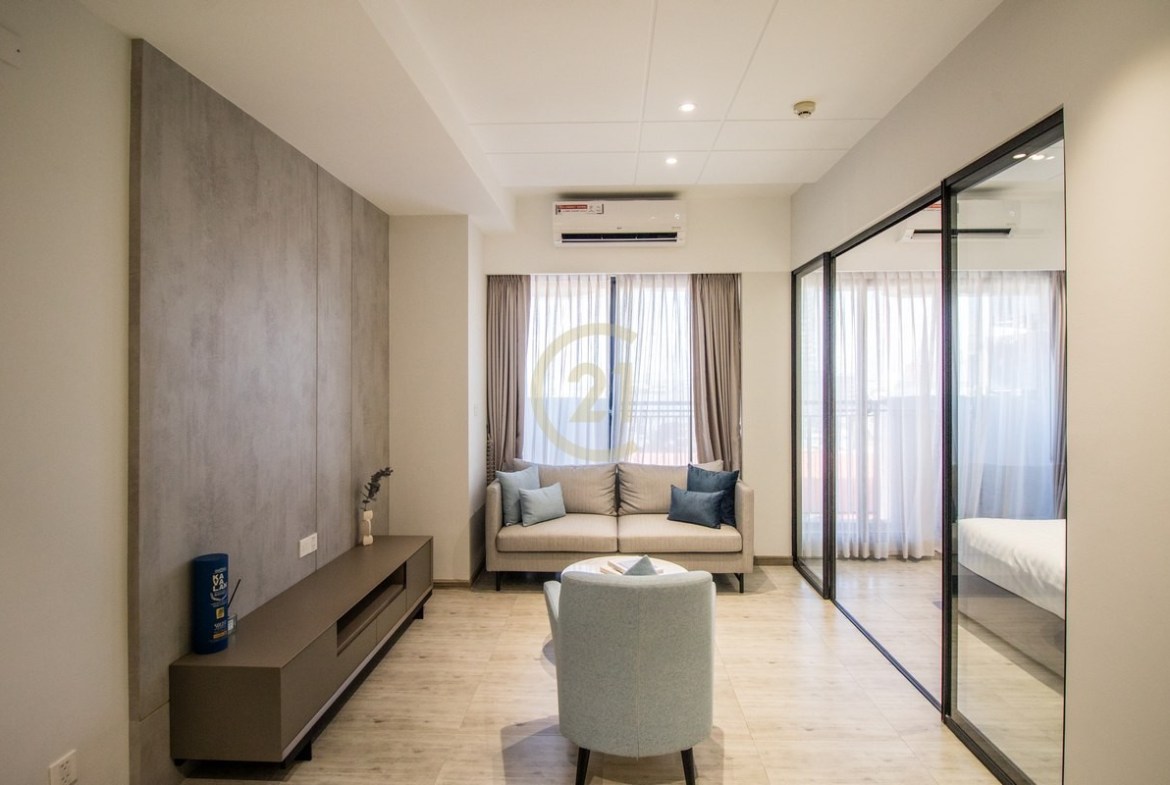 Modern 1-Bedroom for Rent | Boeng Trabaek