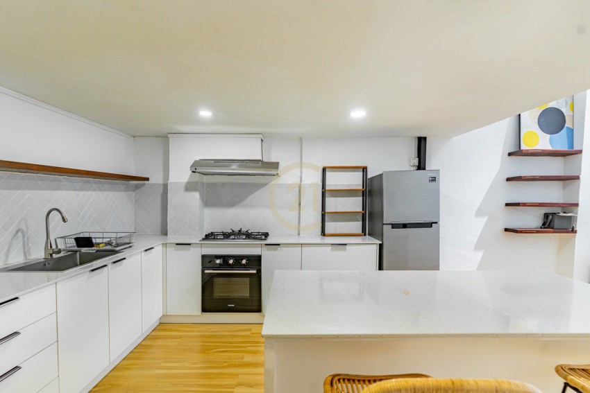 Renovated 2 Bedroom House Located in Tonle Bassac