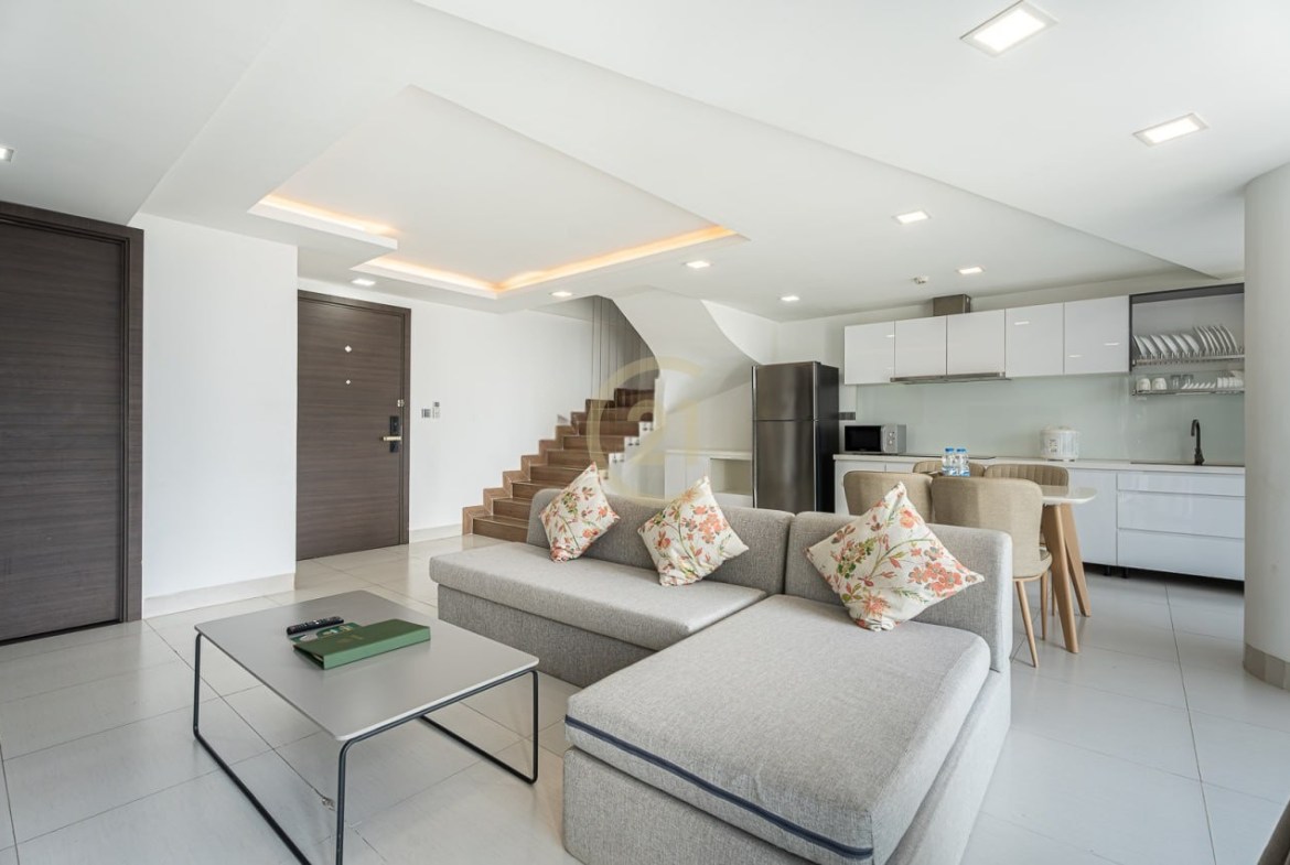 Luxurious 3 Bedroom Duplex For Rent At Tonle Bassac