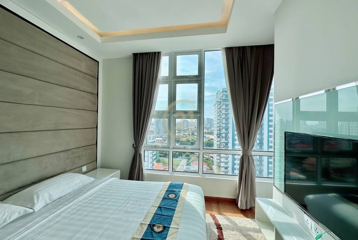 1-Bedroom Apartment with 2 Bathrooms for Rent in Chroy Changva
