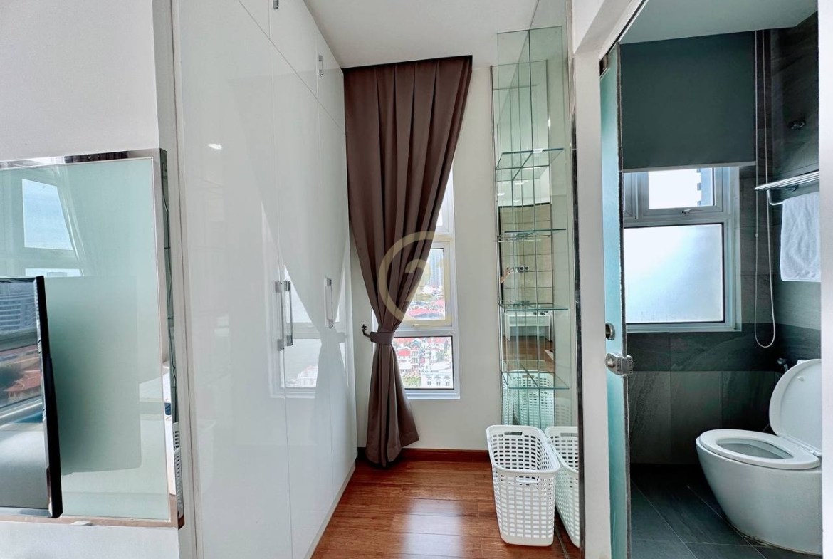 1-Bedroom Apartment with 2 Bathrooms for Rent in Chroy Changva