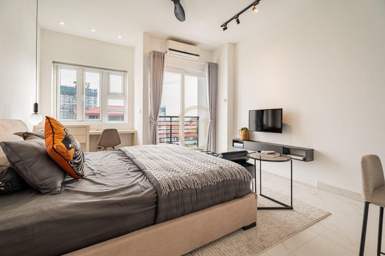 Stylish Studio Room for Rent at Boeng Tumpun