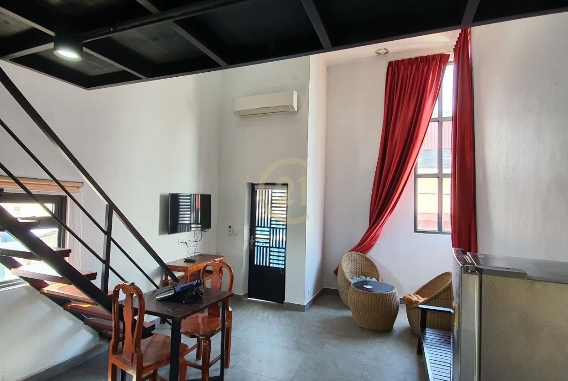 Loft Room for Rent in Daun Penh – Fully Furnished