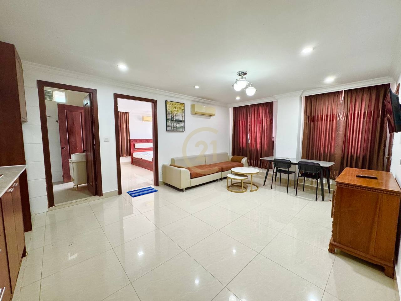 Spacious 1-Bedroom for Rent near Russian Market | Phnom Penh