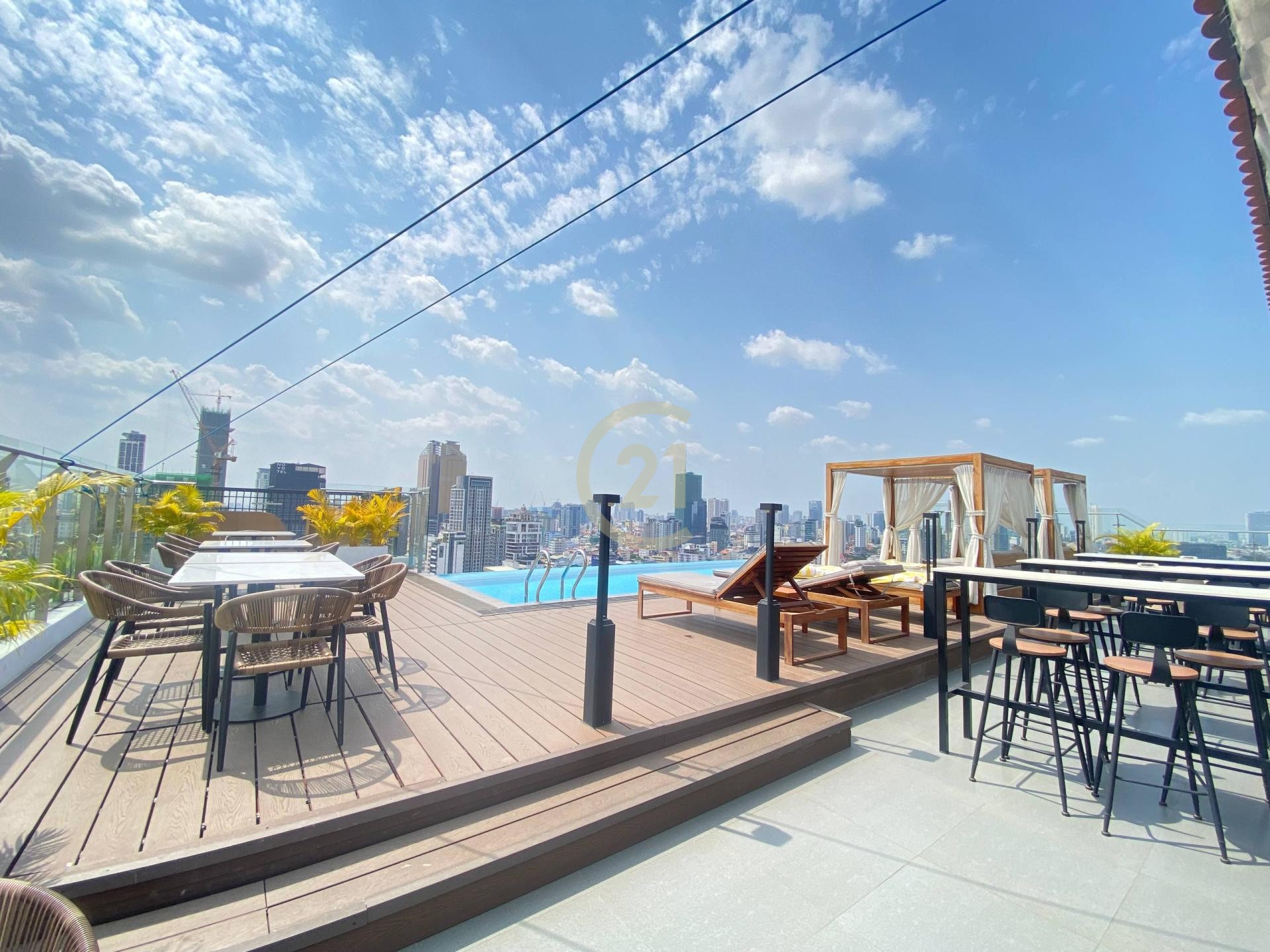 1 Bedroom Serviced Apartment for Rent in Tonle Bassac | Phnom Penh