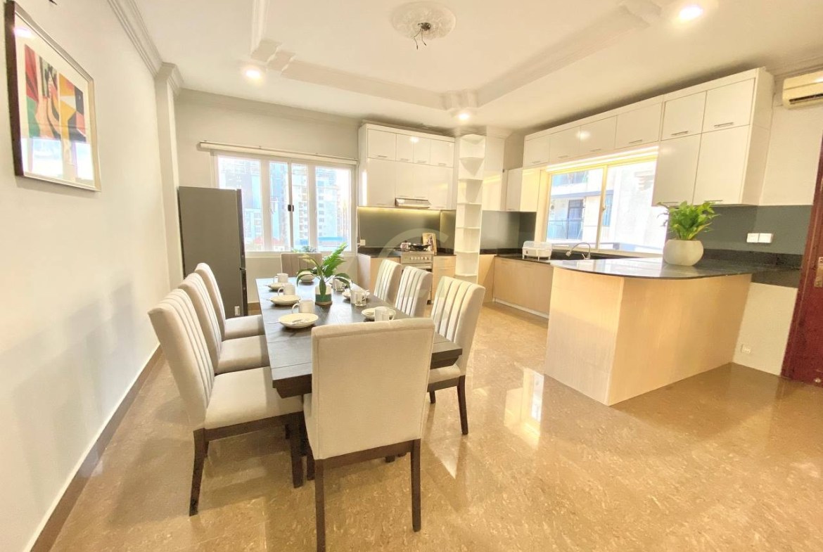 Luxury 4-Bedroom Penthouse for Rent in BKK1 | Phnom Penh