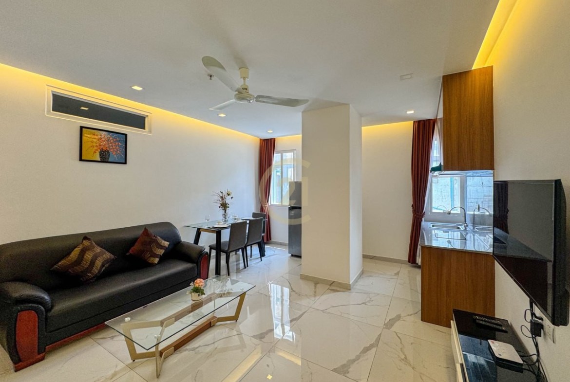 1-Bedroom Serviced Apartment for Rent in BKK1 | Pool & Gym | $550/Month