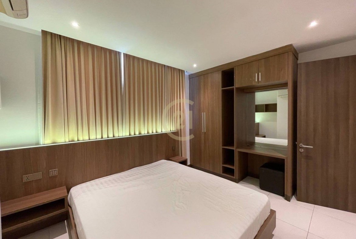 Modern 2-Bedroom Serviced Apartment for Rent near TK Avenue | $1,000/Month