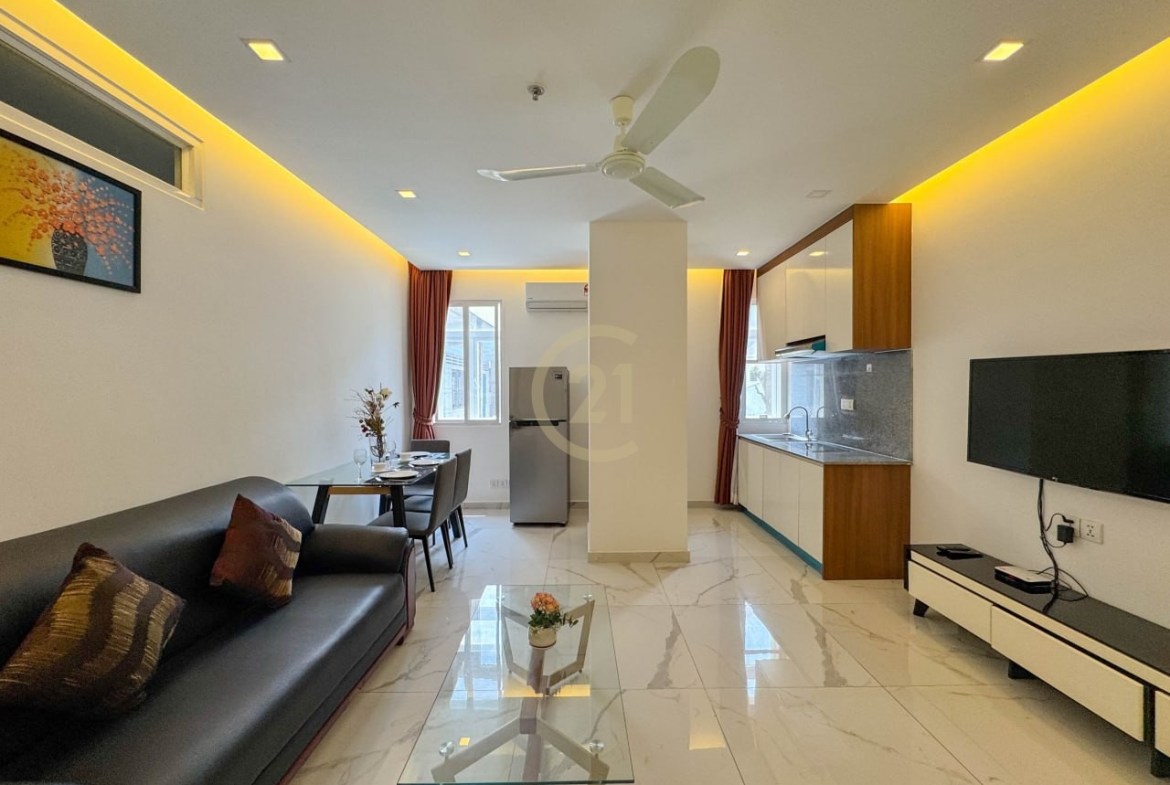 1-Bedroom Serviced Apartment for Rent in BKK1 | Pool & Gym | $550/Month